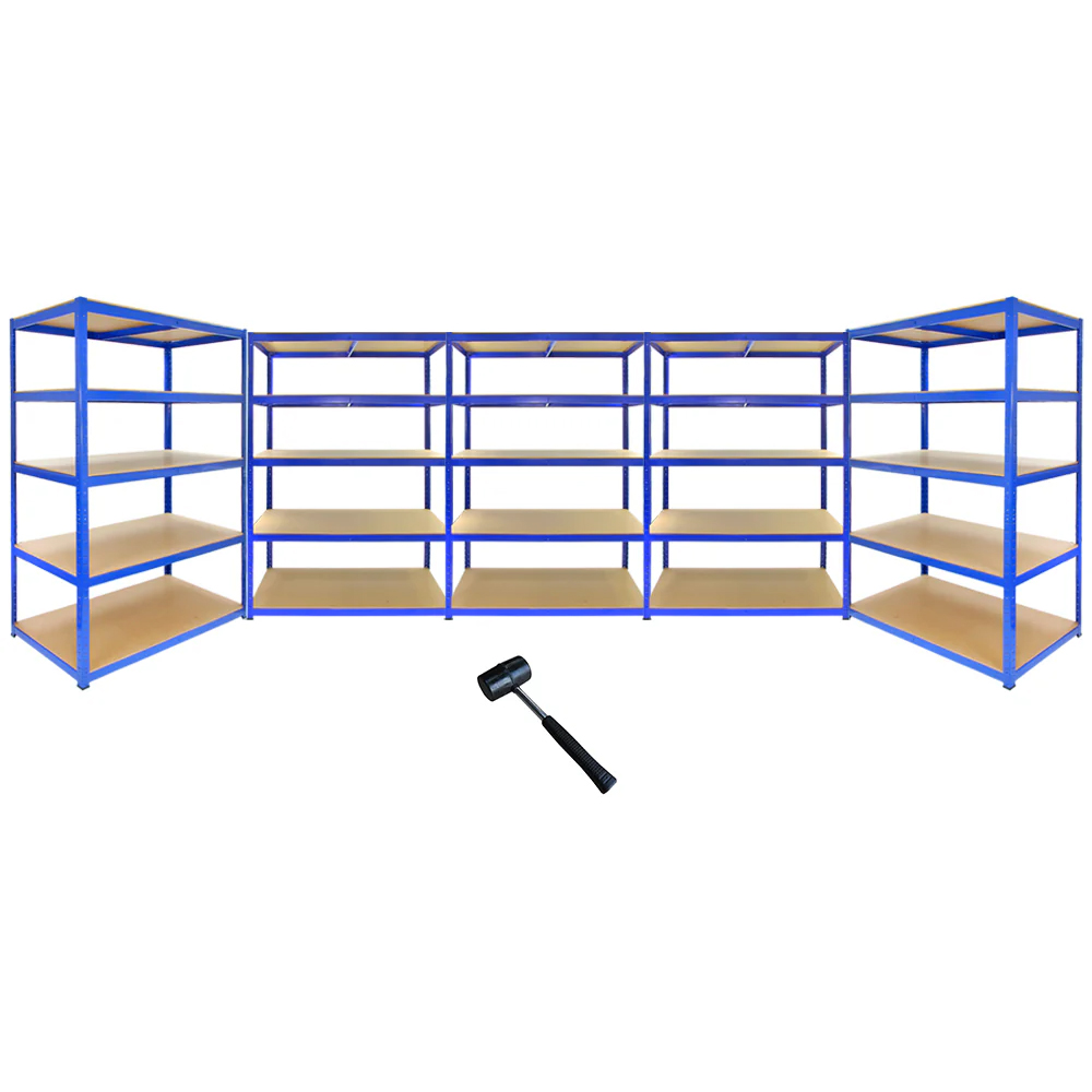 Monster Racking T-Rax Strong Storage Blue Shelf 120cm 9 Pack Image 4