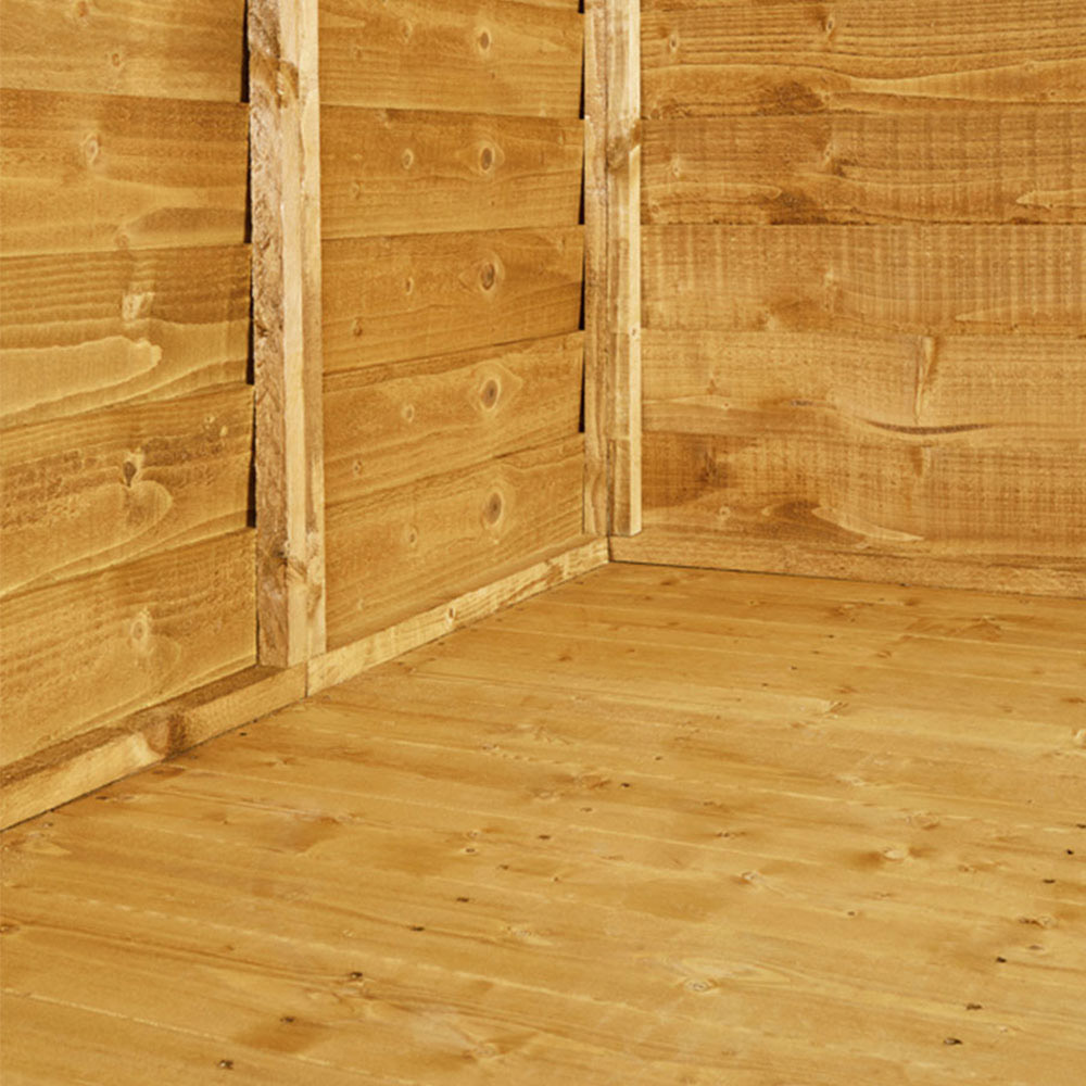 Power Sheds 20 x 8ft Double Door Overlap Pent Wooden Shed Image 2