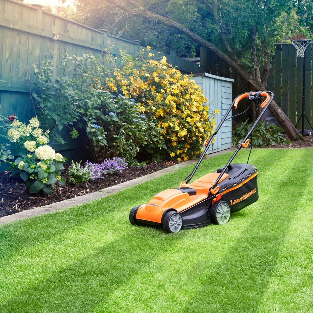 LawnMaster MEB1434M COMBO 1400W Hand Propelled 34cm Rotary Electric Lawn Mower with Line Trimmer Image 8