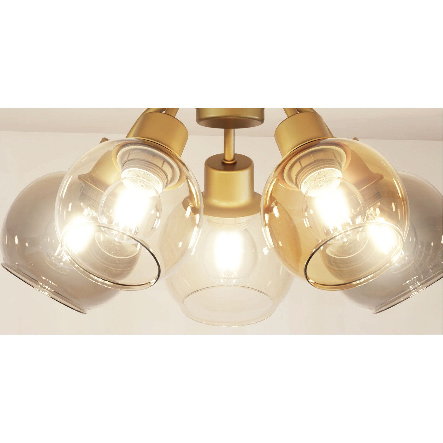 Shaunna Ceiling Fitting Gold Image 3