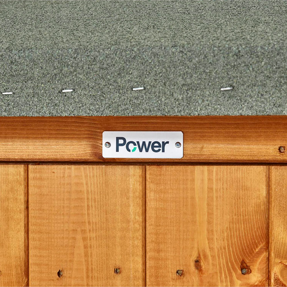 Power 14 x 8ft Apex Potting Shed with Double Doors Image 3
