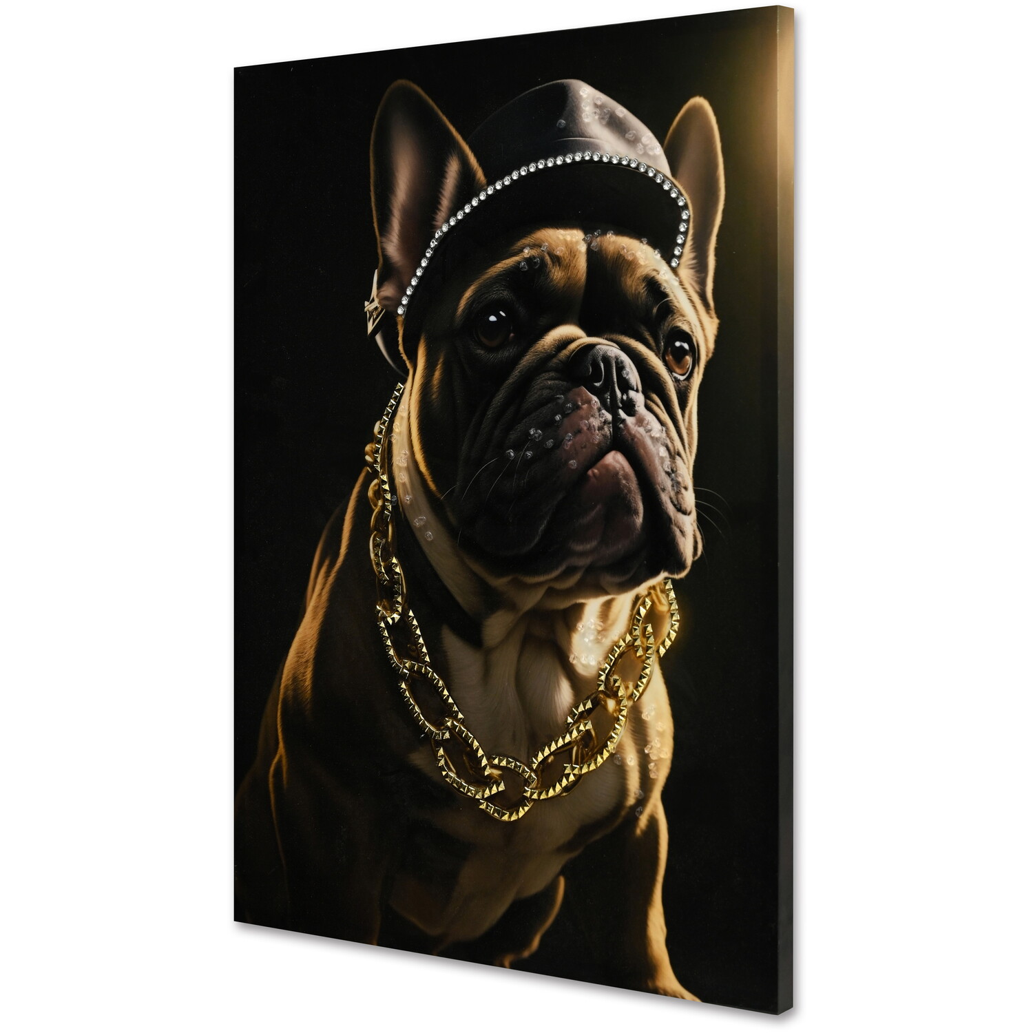 Glossy Jewelled Street Style Dog Canvas - Multicolour Image 2