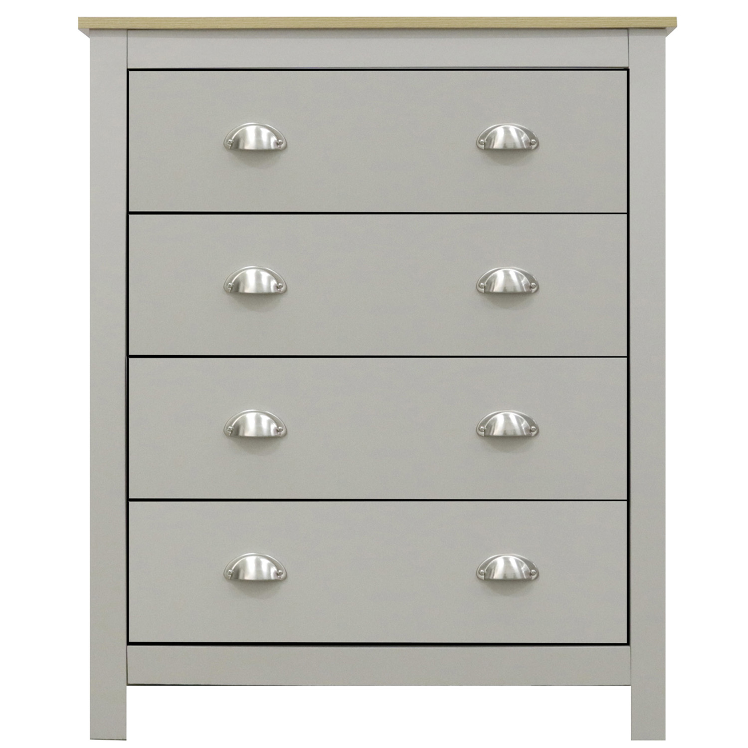 Lexington 4 Drawer Grey Chest of Drawers Image 2