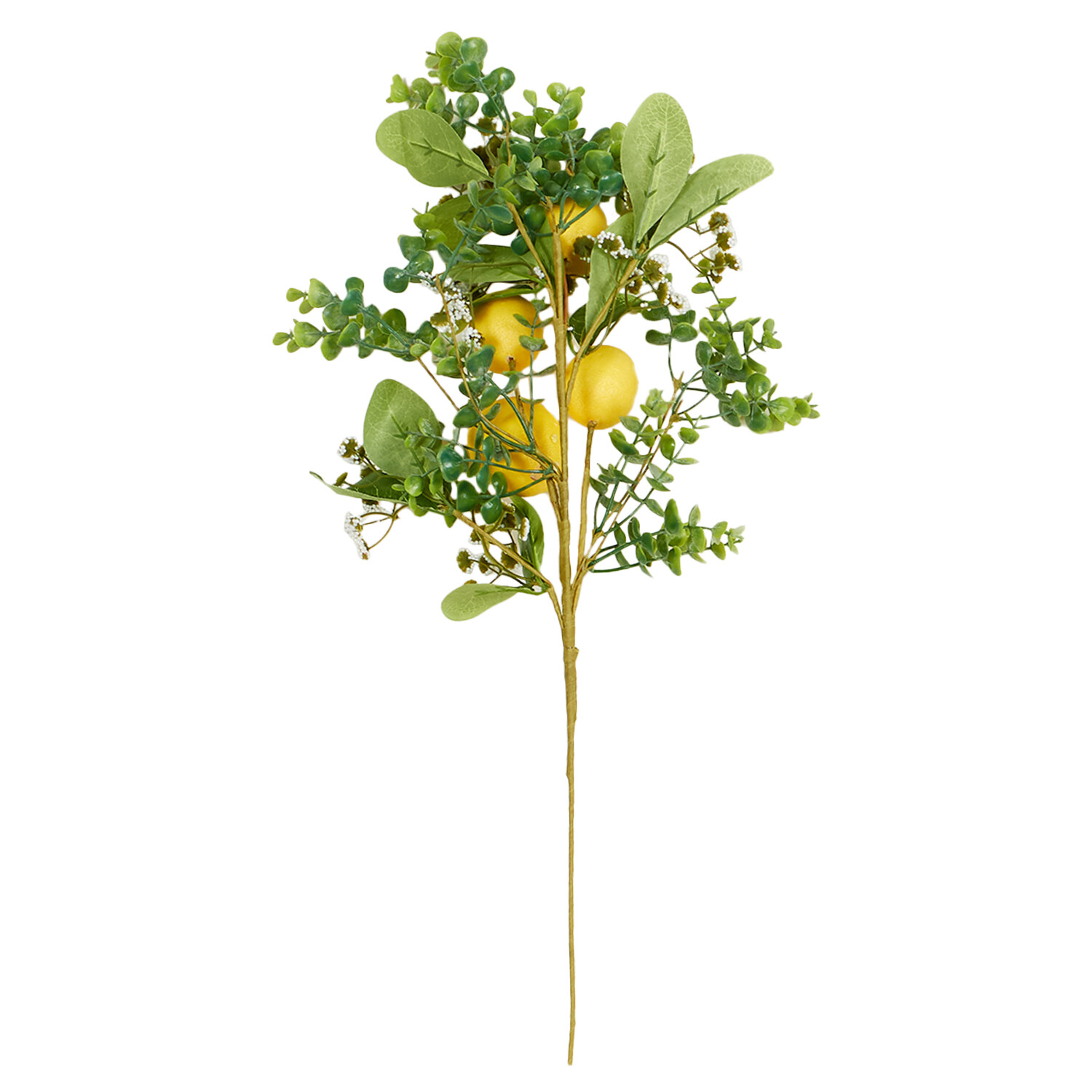 Lemon Spray 76cm - Green and Yellow Image 2