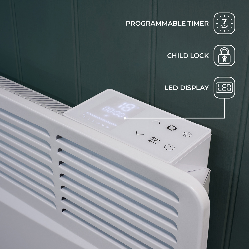 Awami Radiator Adam Amba White Electric Radiator 1000W | Wilko