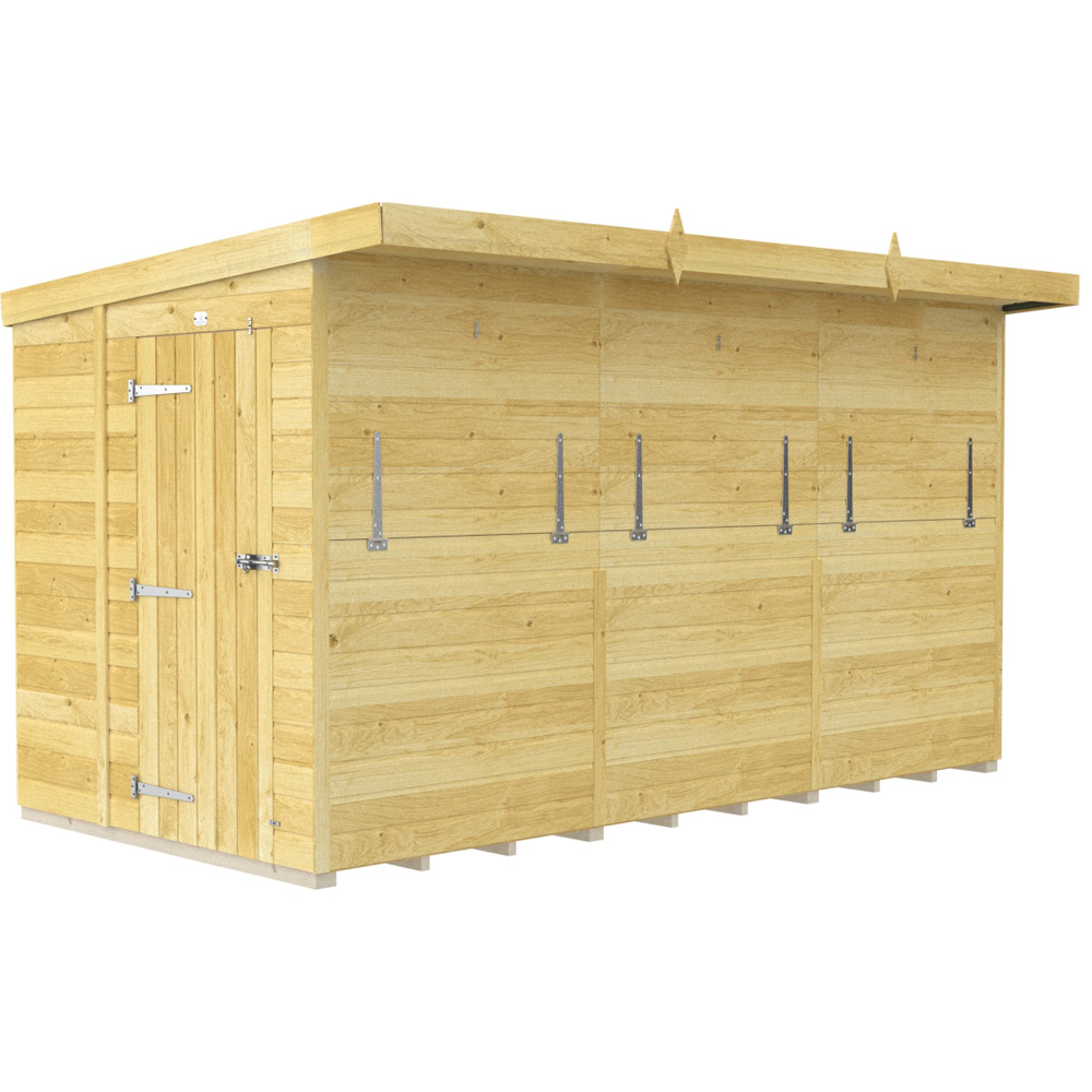 DIY Sheds 12 x 6ft Single Door Pressure Treated Tongue and Groove Timber Outdoor Bar Shed Image 3