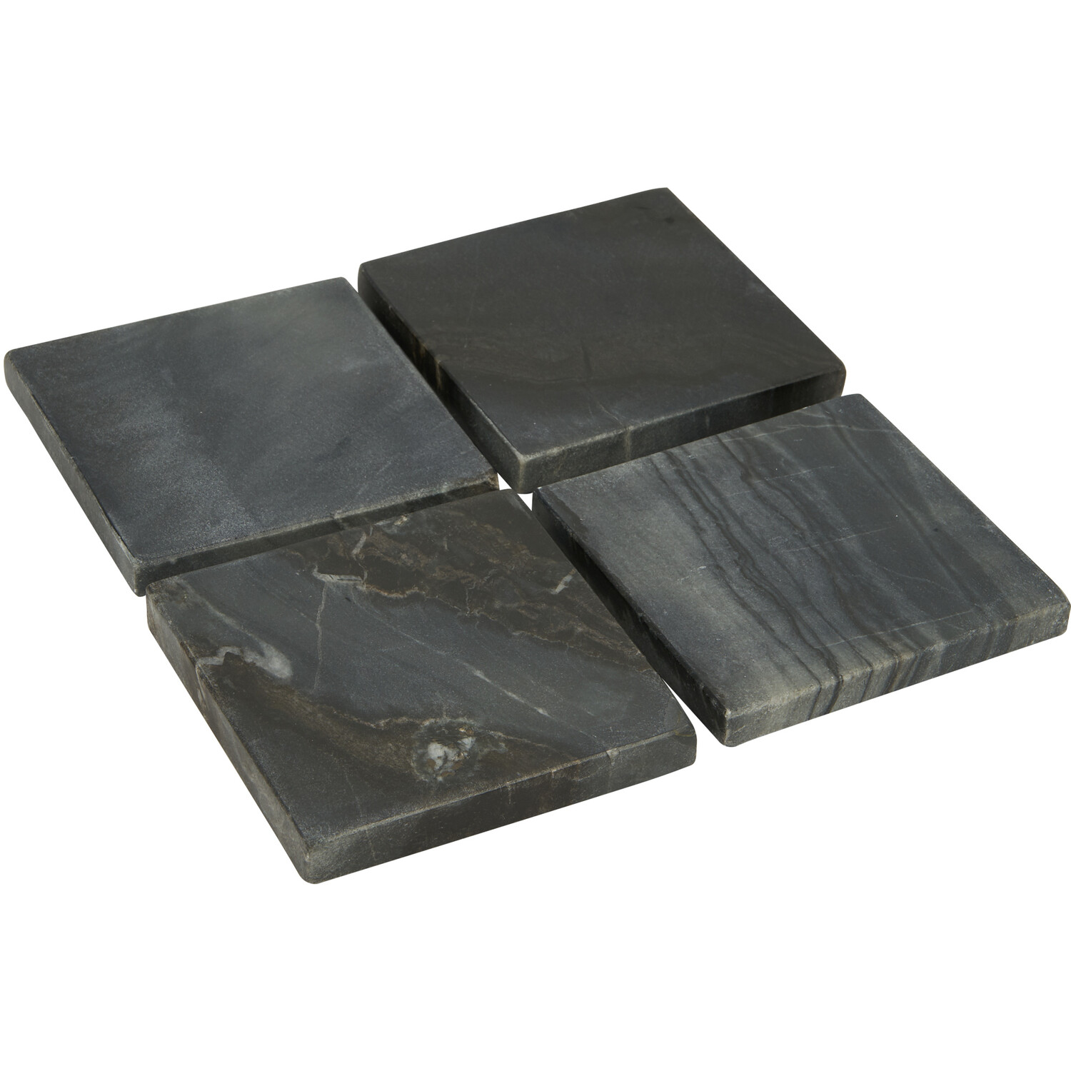 Grey Marble Square Coaster Image 3