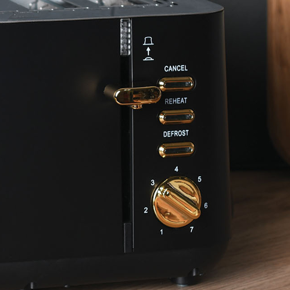 Ayano 4 Slice Toaster - Black Image 5
