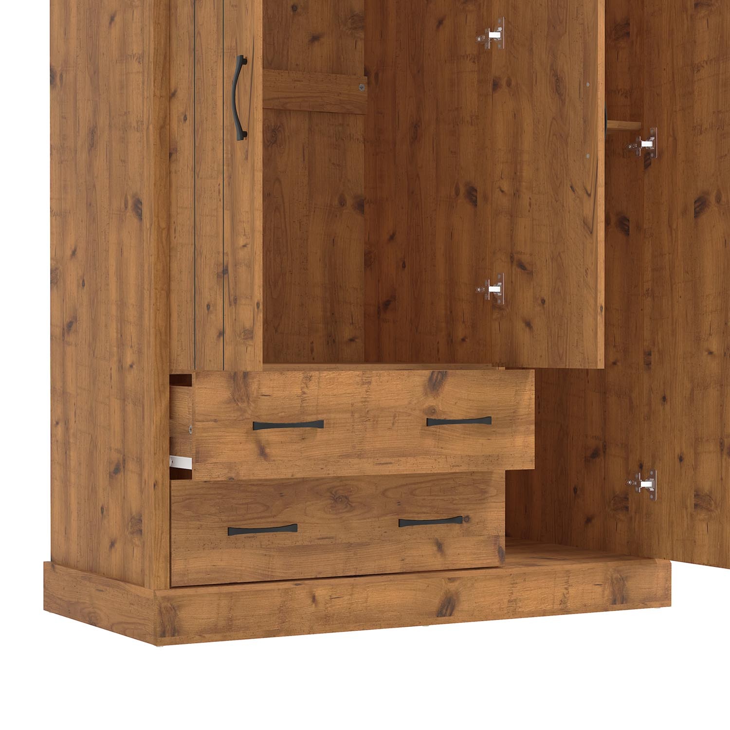Camford 3 Door 2 Drawer Oak Wardrobe Image 5