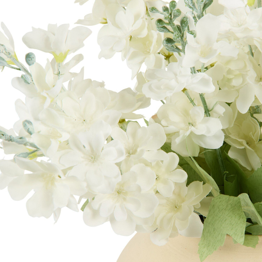Large Delphinium Vase Arrangement Cream Image 3