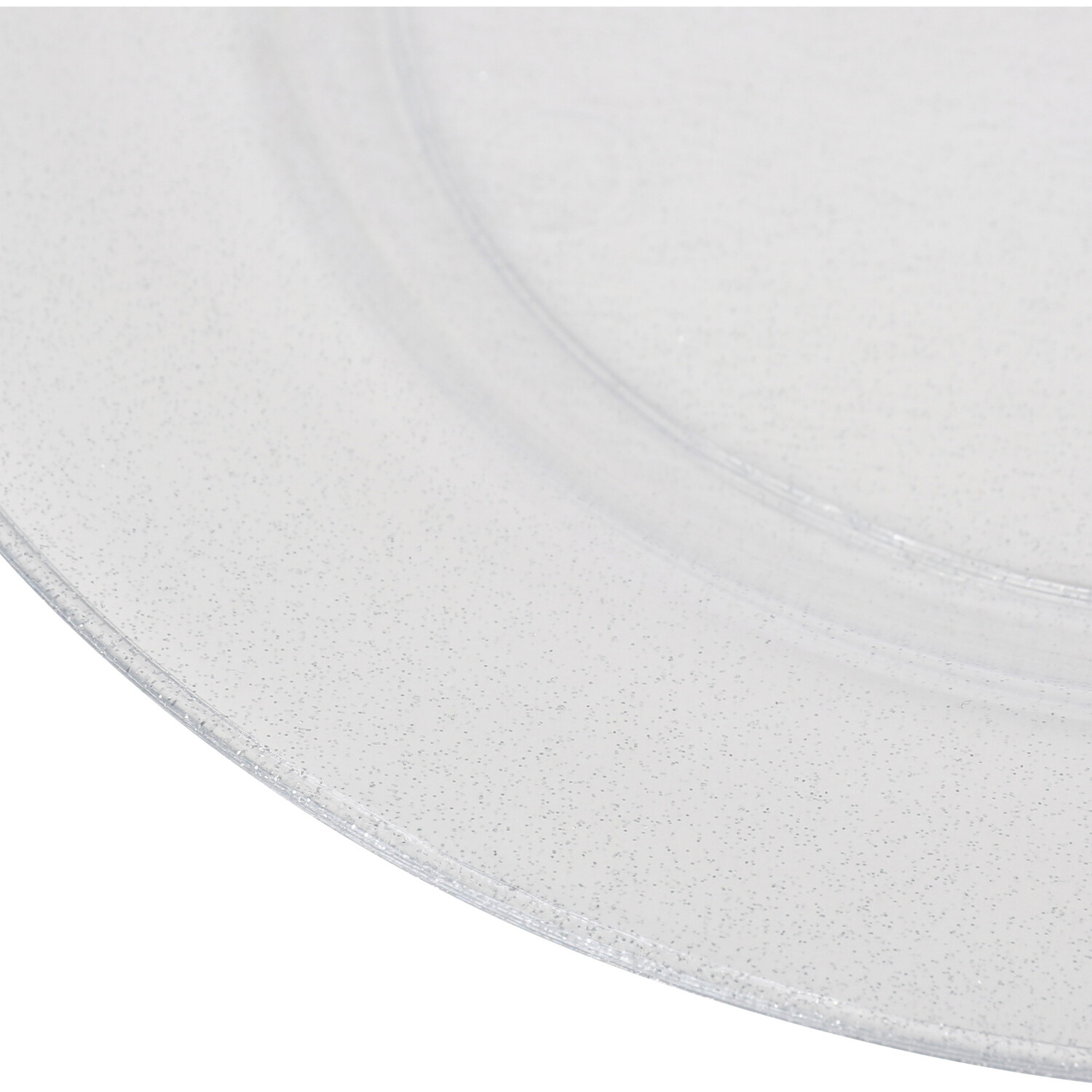 Pack of 8 Silver Sparkle Plates - Silver Image 3