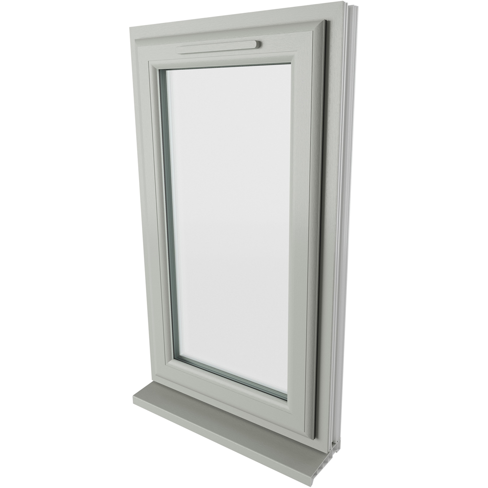 Crystal Agate and White RH Side Hung Clear Triple Glazed Window 610 x 1115mm Image 4