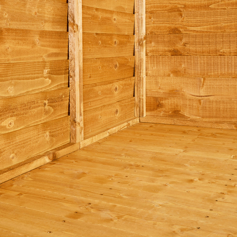 Power Sheds 10 x 4ft Overlap Apex Wooden Shed with Window Image 4