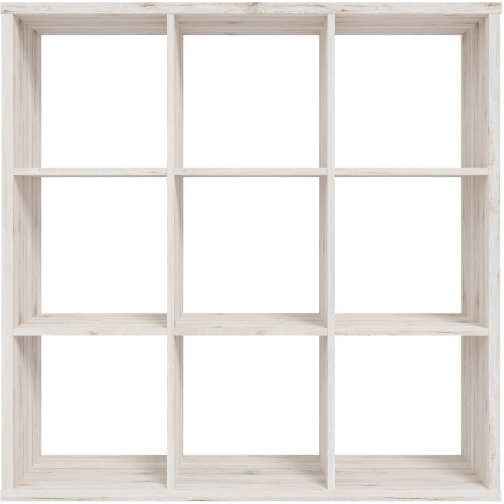 Florence Mauro 9 Shelf Sand Oak Bookcase Image 3
