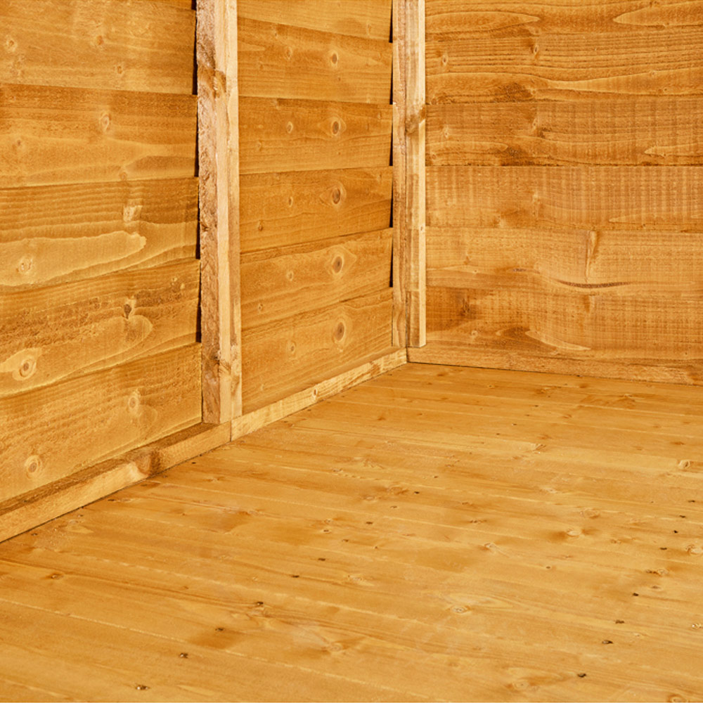 Power Sheds 16 x 4ft Overlap Apex Wooden Shed with Window Image 4