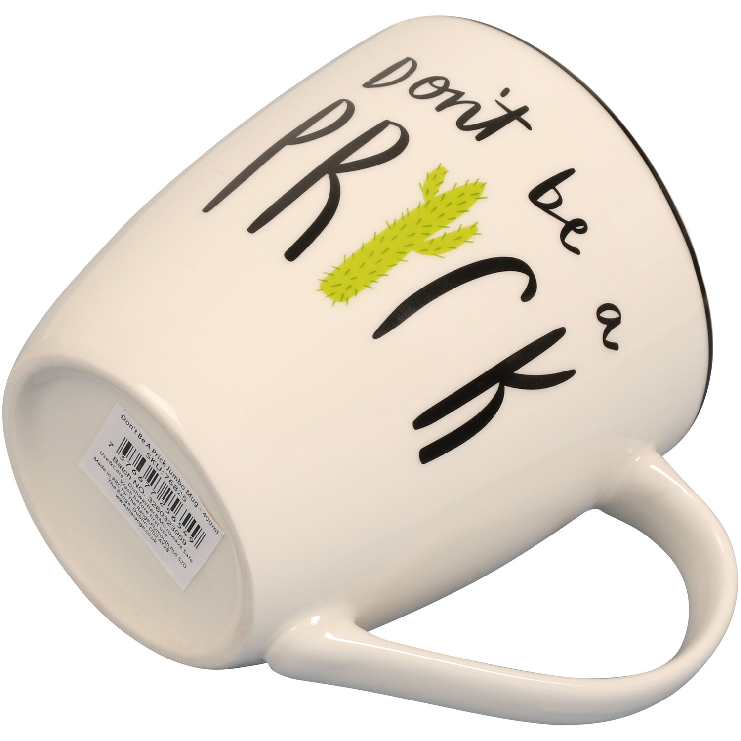 Don't Be a Prick Jumbo Mug - White Image 4