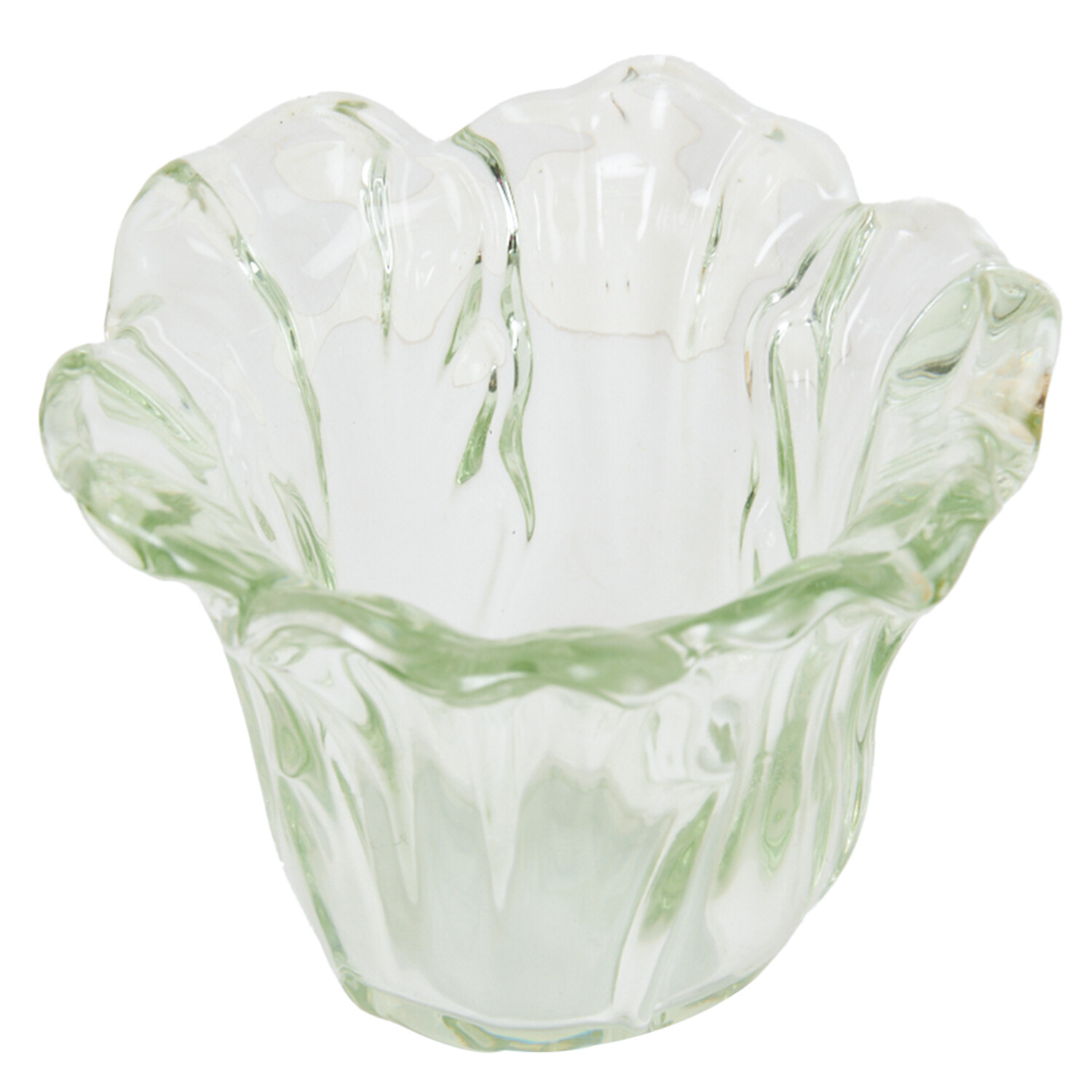 Tulip Glass Tealight Holder - Yellow, Clear, or Green Image 6