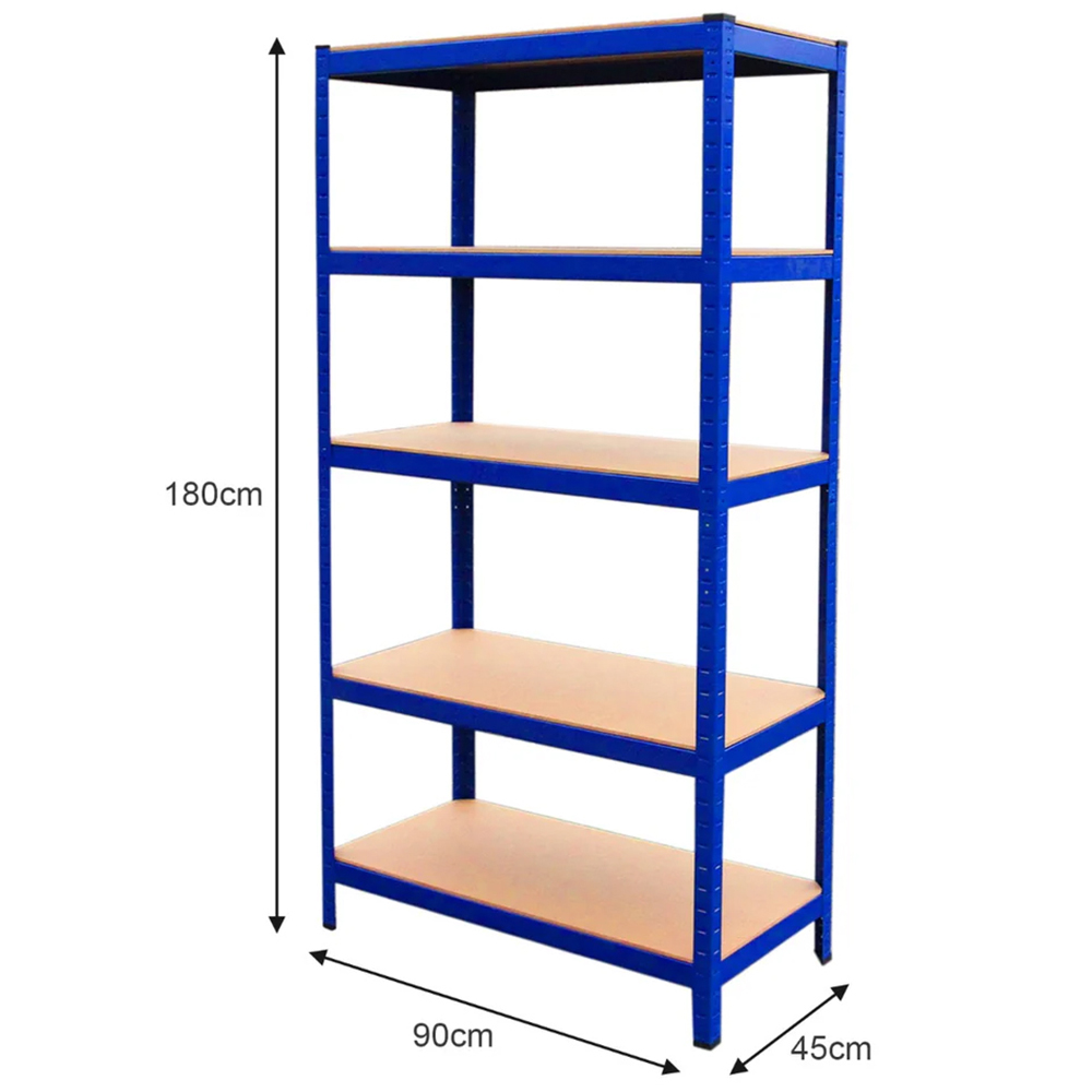 Monster Shop Junk Eater Boltless 5 Shelf Garage Racking Bundle Image 5