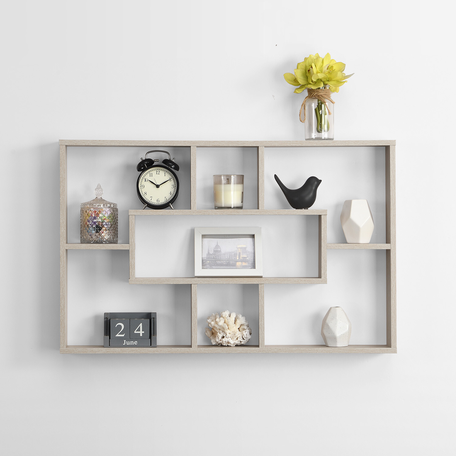 Latitude Multi Section Shelf - Oak Image 2
