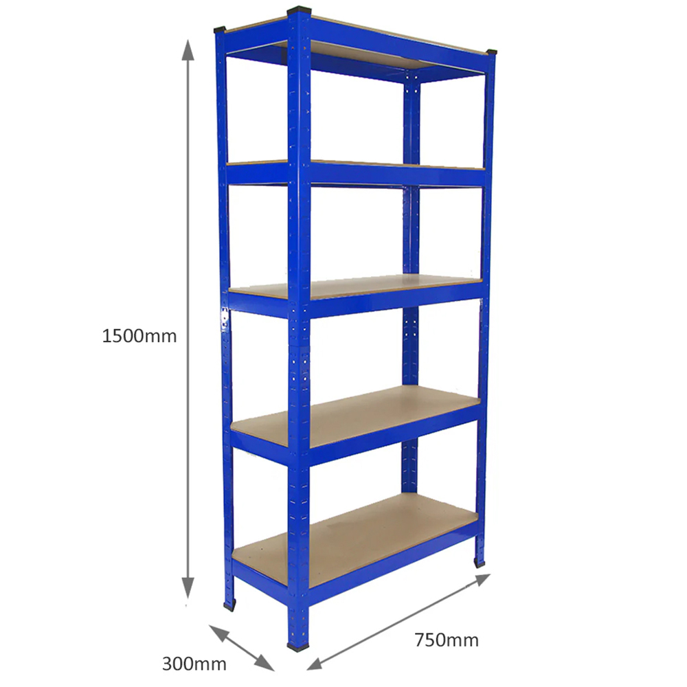 Monster Shop Junk Eater Boltless 5 Shelf Garage Racking Bundle Image 6