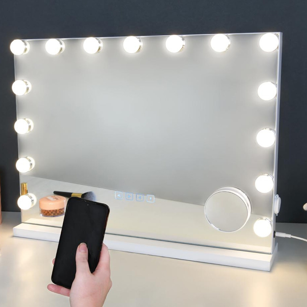 Wireless LED Vanity Mirror Image 5