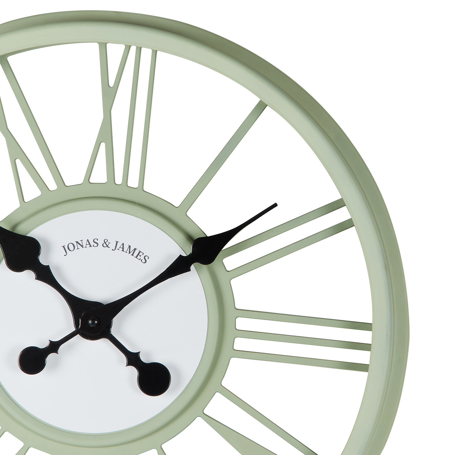 Jonas and James Round 3D Clock - Sage Image 3