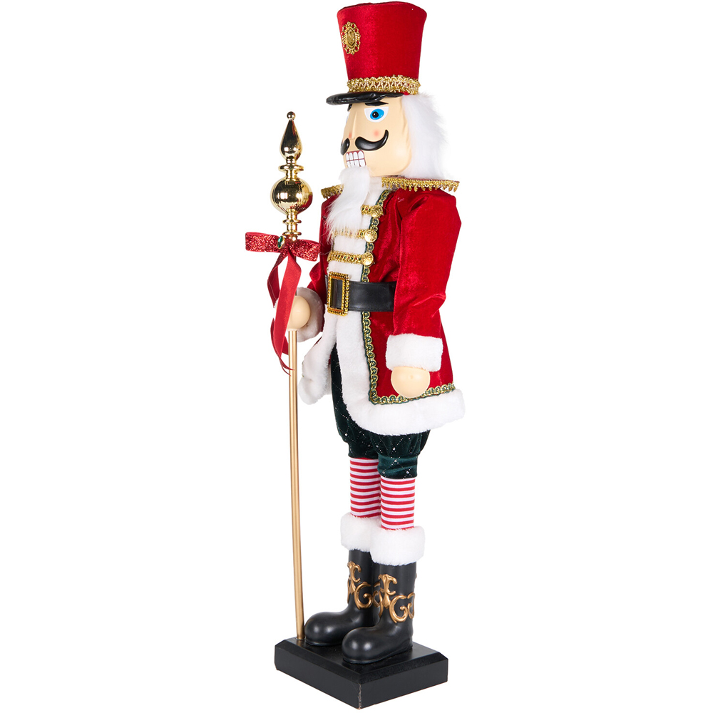 Traditional Standing Nutcracker 90cm - Red Image 2