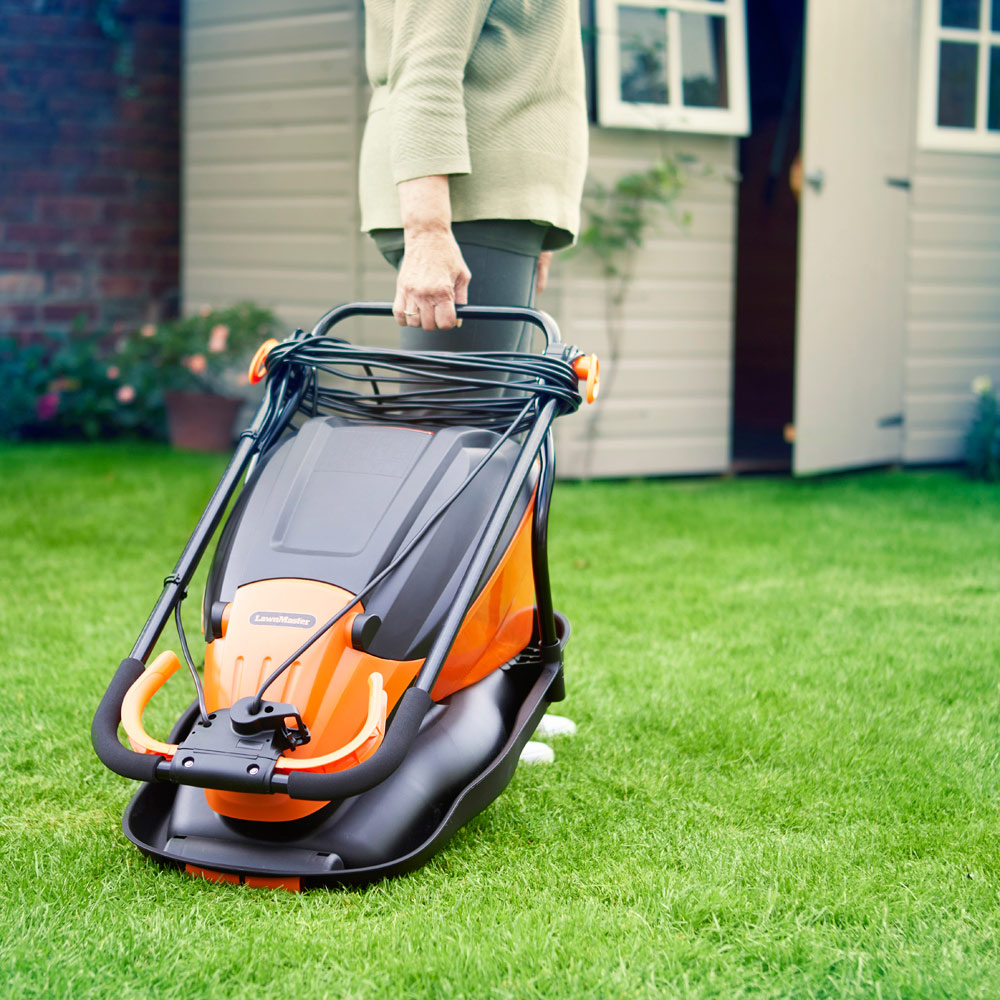 LawnMaster MEH1836-01 1800W Hand Propelled 36cm Hover Electric Lawn Mower with Grass Collection Box Image 7