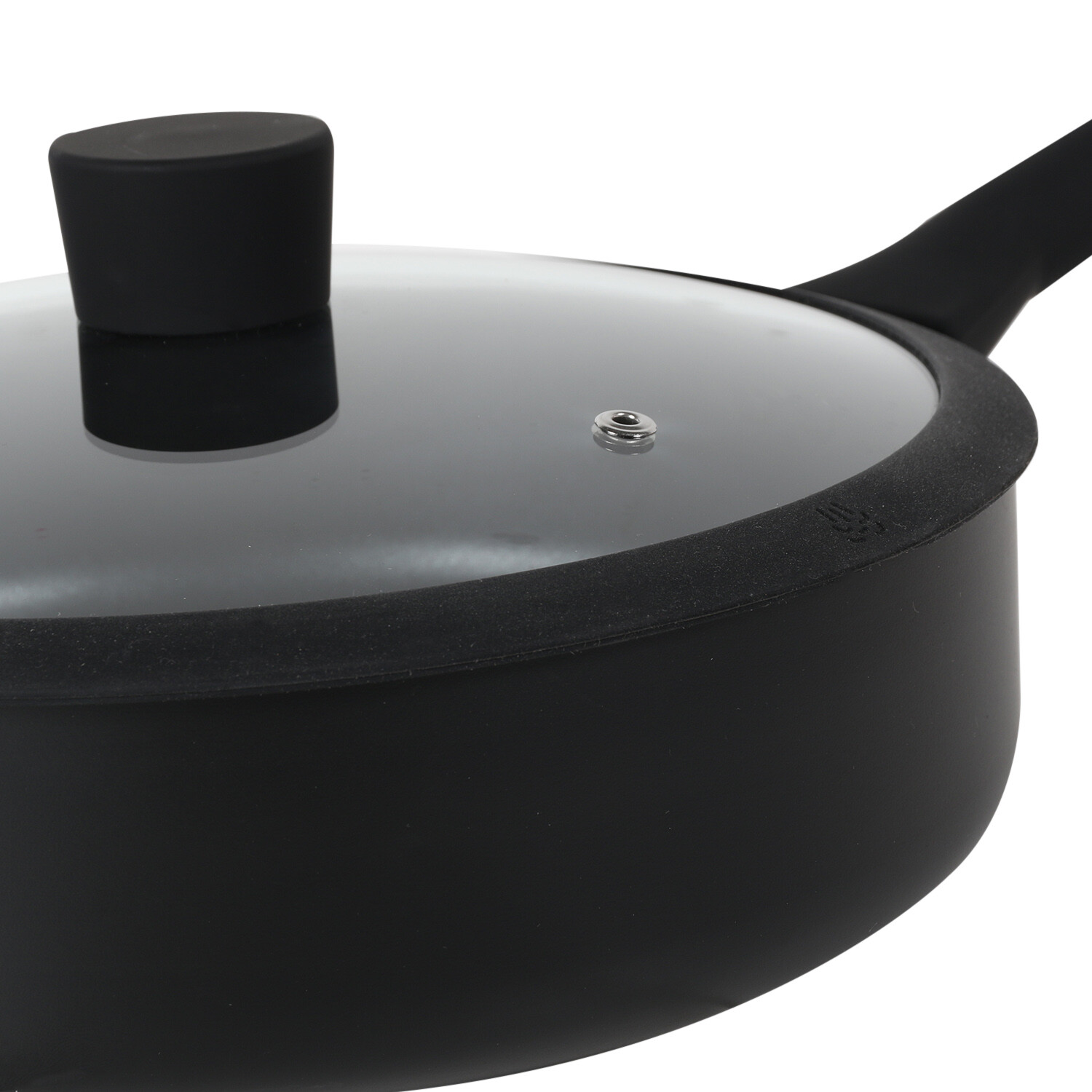 Soft Touch Non Stick Saucepan Set - Black / 20cm Saucepan Image 4