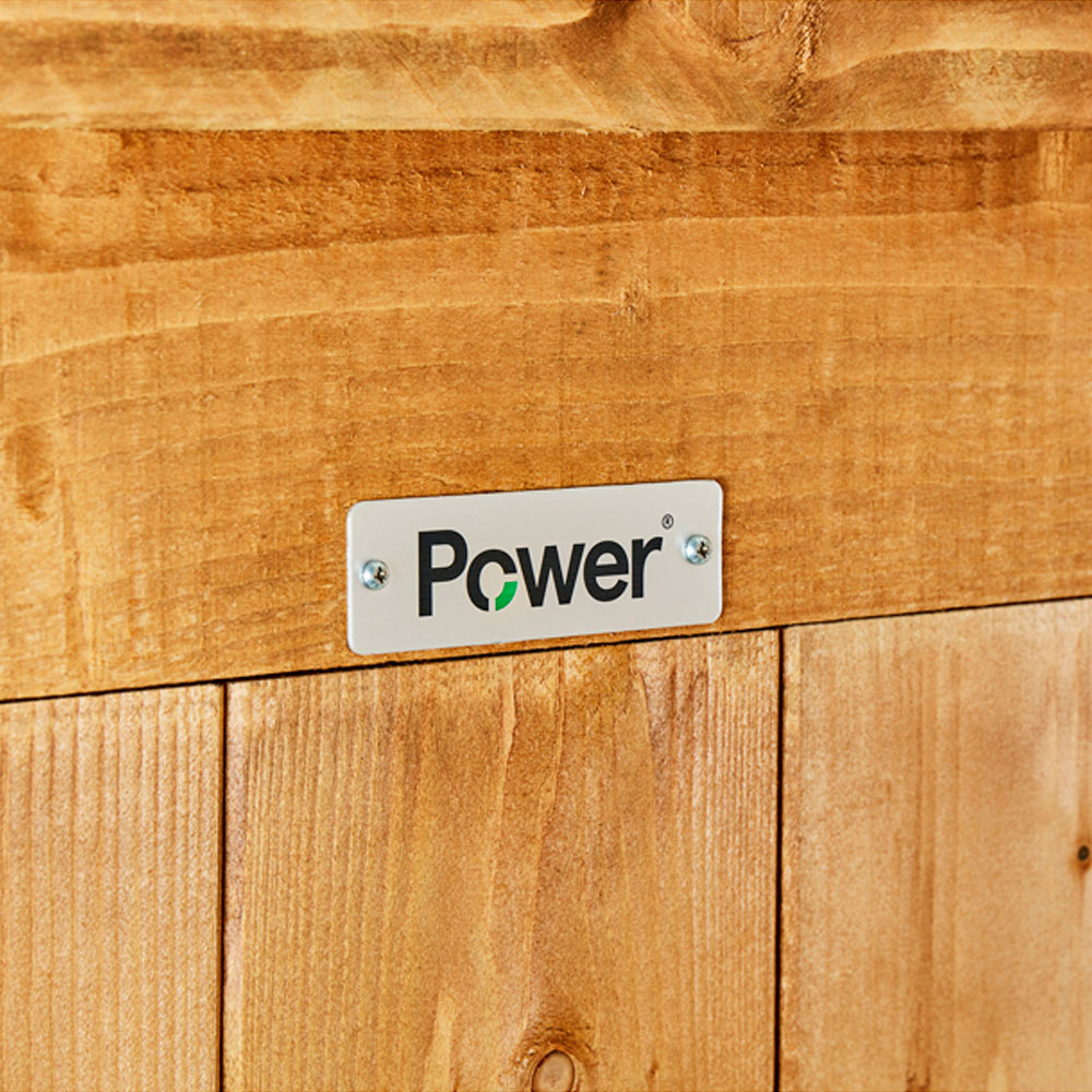 Power Sheds 20 x 4ft Overlap Apex Wooden Shed with Window Image 3