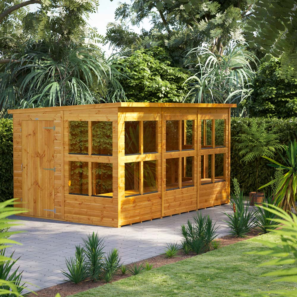 Power 12 x 8ft Pent Potting Shed Image 2