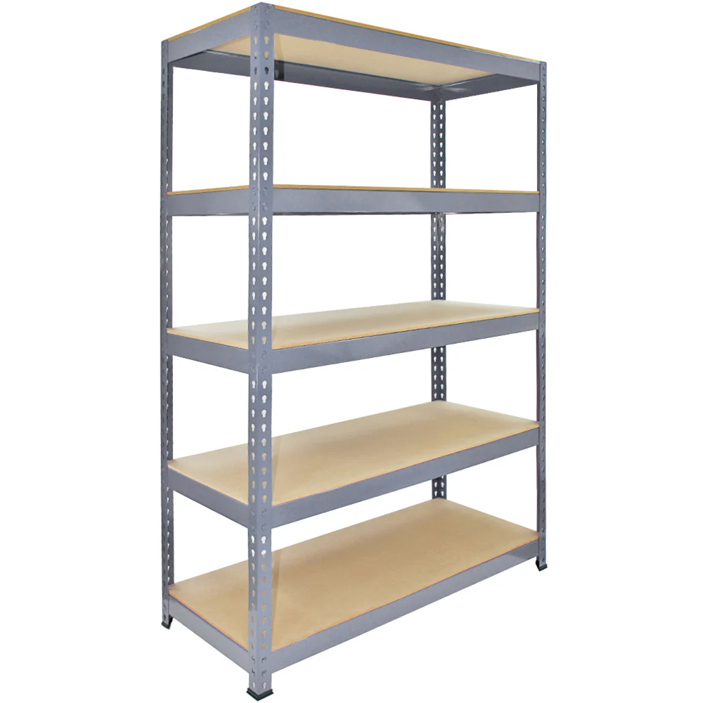 Monster Shop Q-Rax 5 Tier Grey Metal Racking Units 10 Pack (1) Image 2