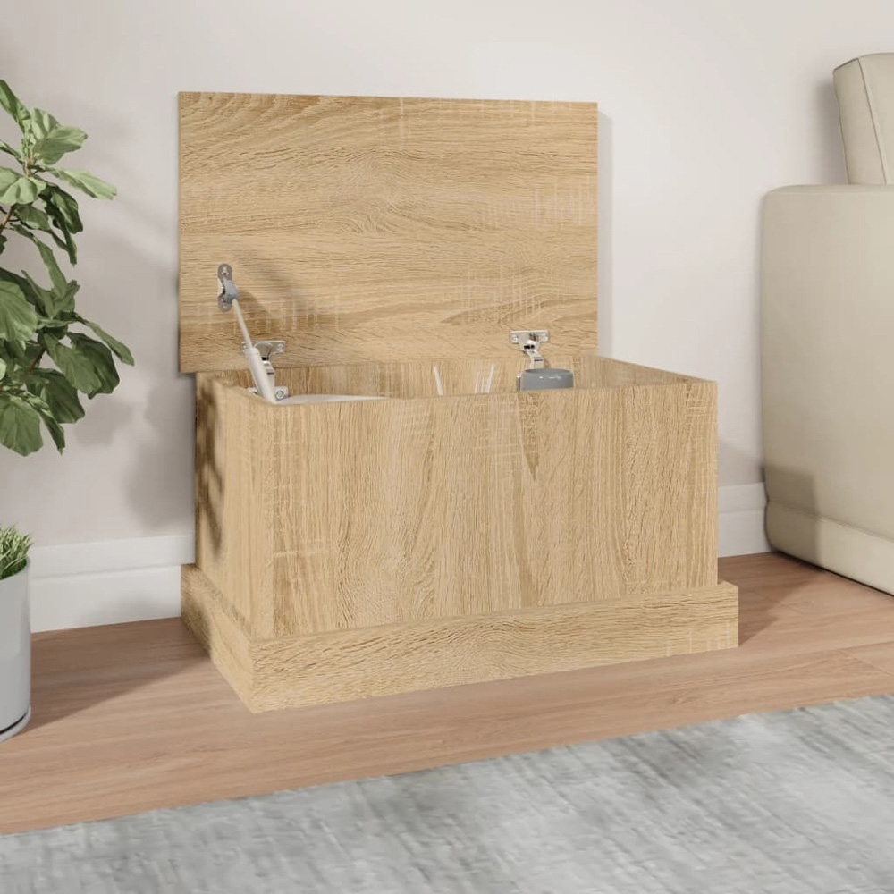 Walplus Sonoma Oak Storage Box with Lid Image 4