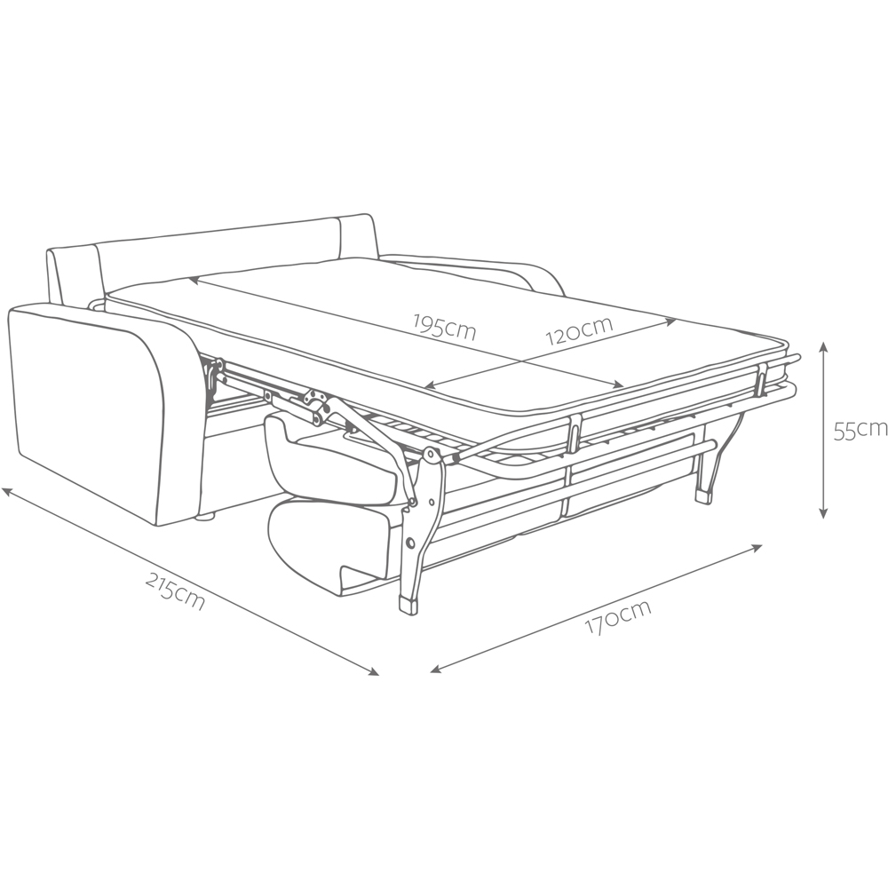 Jay-Be Deco 2 Seater Luxe Velvet Shiraz Sofa Bed with e-Sprung Mattress Image 9