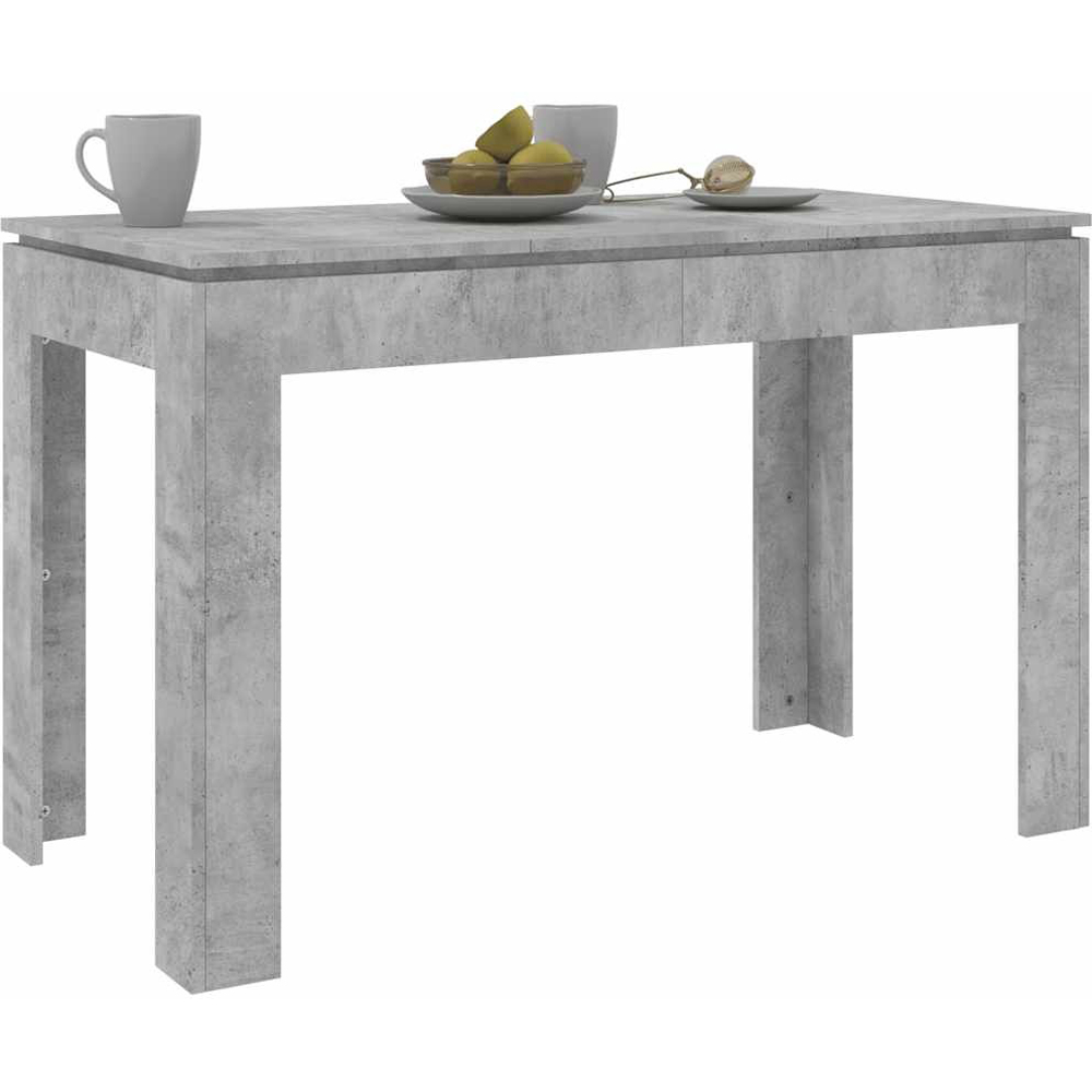 Walplus 4 Seater Dining Table Concrete Grey Image 3
