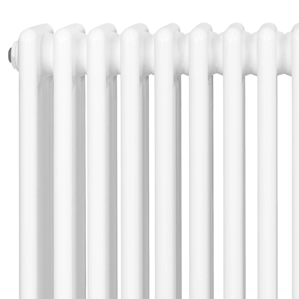 MonsterShop White 4 Column Radiator and Chrome Valve Set 5185 BTU 300 x 1370mm Image 4