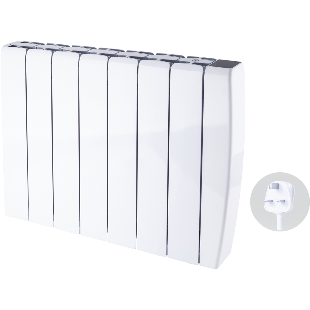 TCP Smart White Ceramic Wall-Mounted Electric Panel Radiator 2000W Image 2