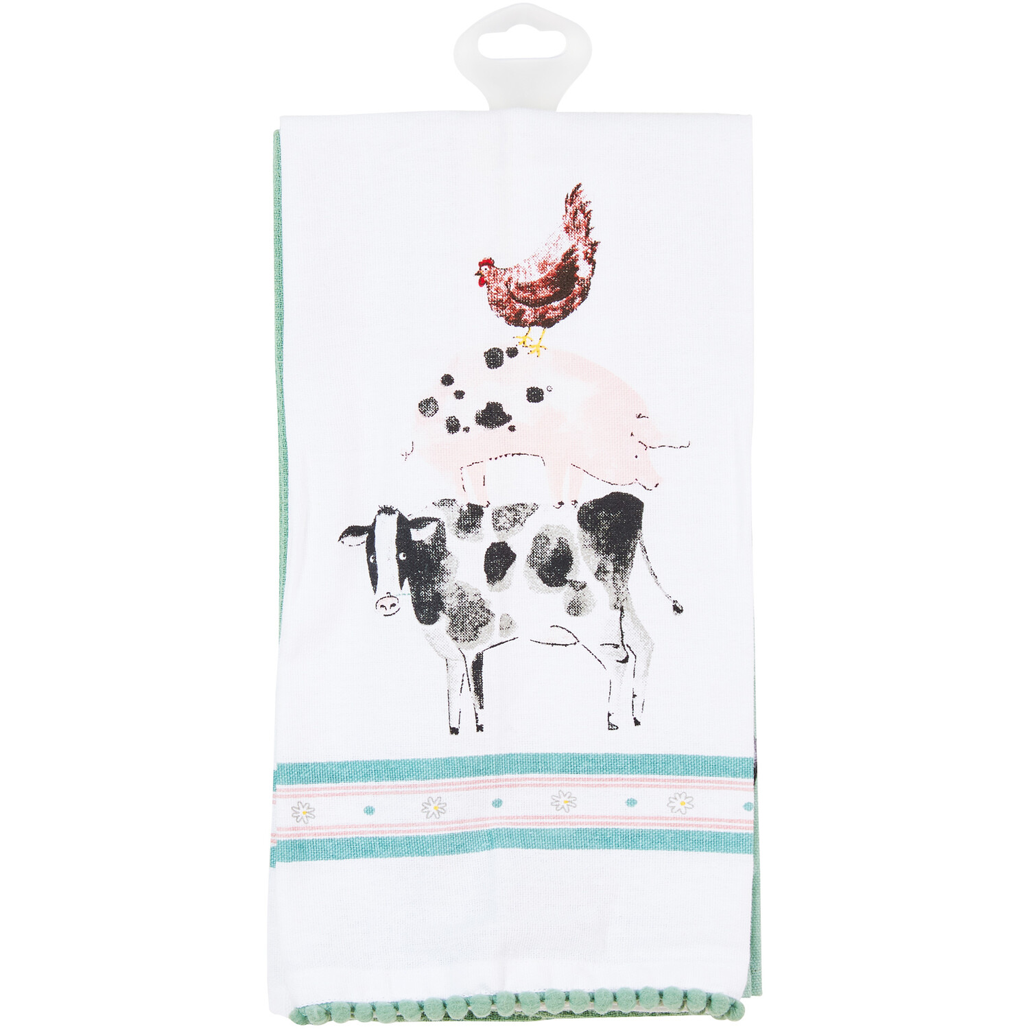 Pack of 3 Daisy Farm Tea Towels Image 2