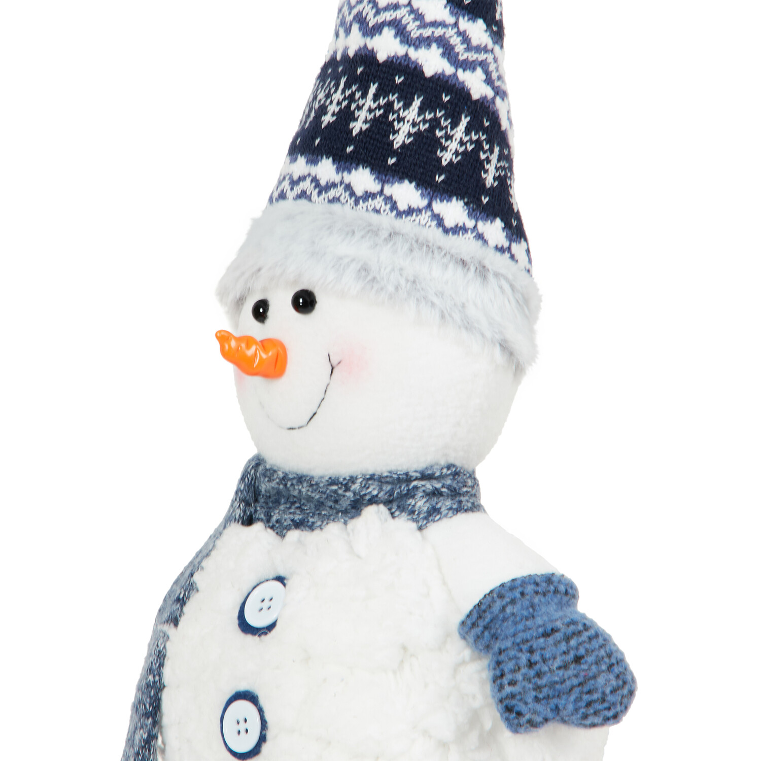 Navy Standing Snowman  - Blue Image 4