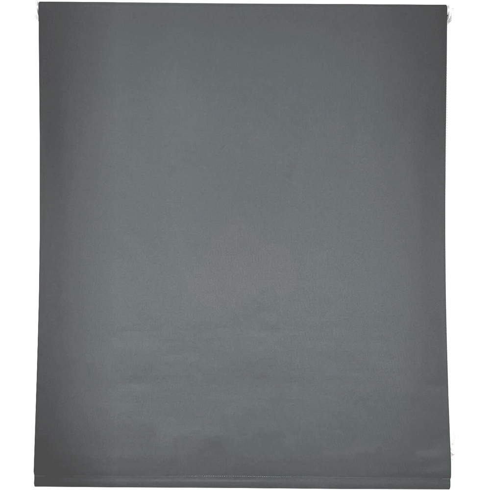 Plain Blackout Roller Blinds Grey 60cm Image 2