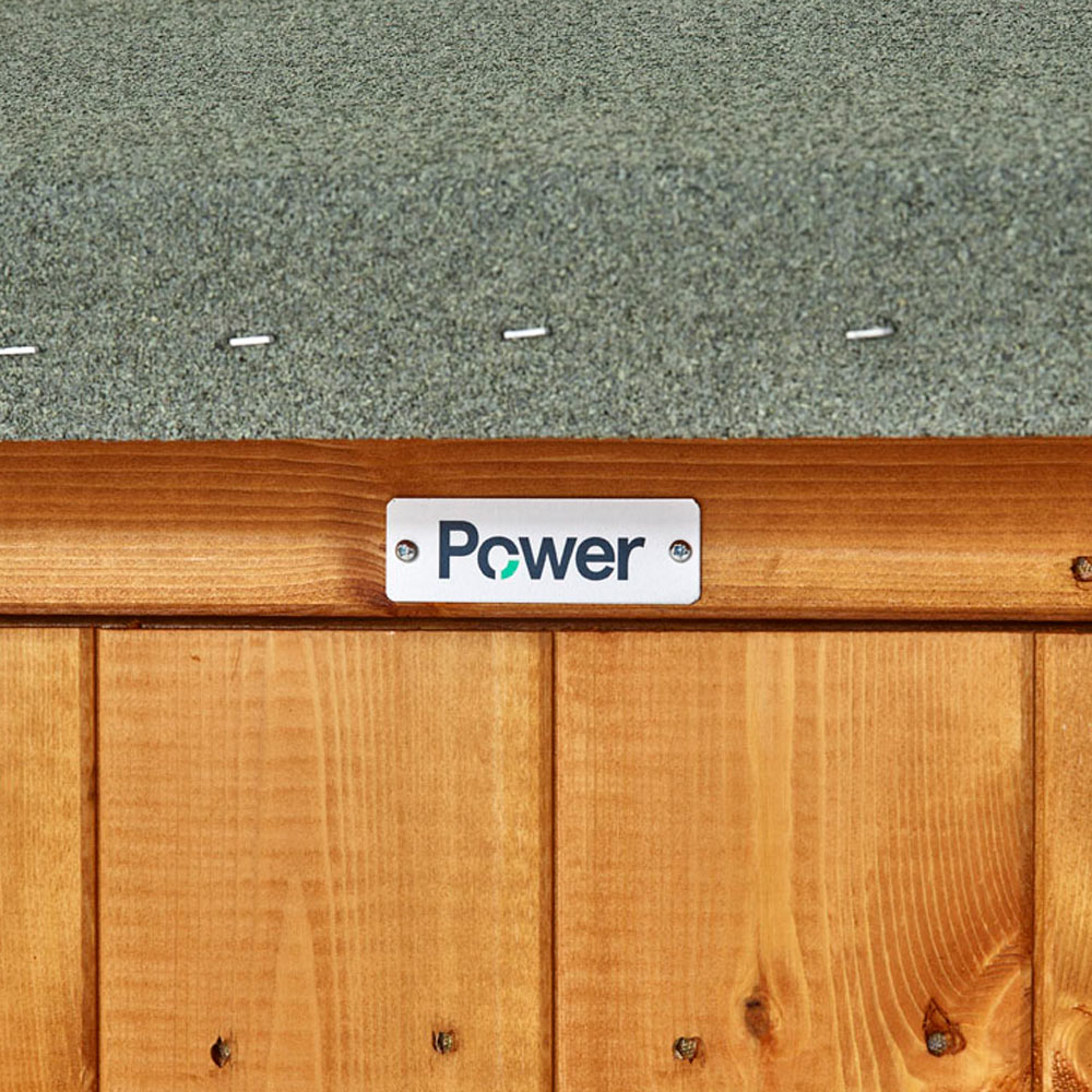 Power Sheds 12 x 4ft Double Door Apex Wooden Shed with Window Image 3