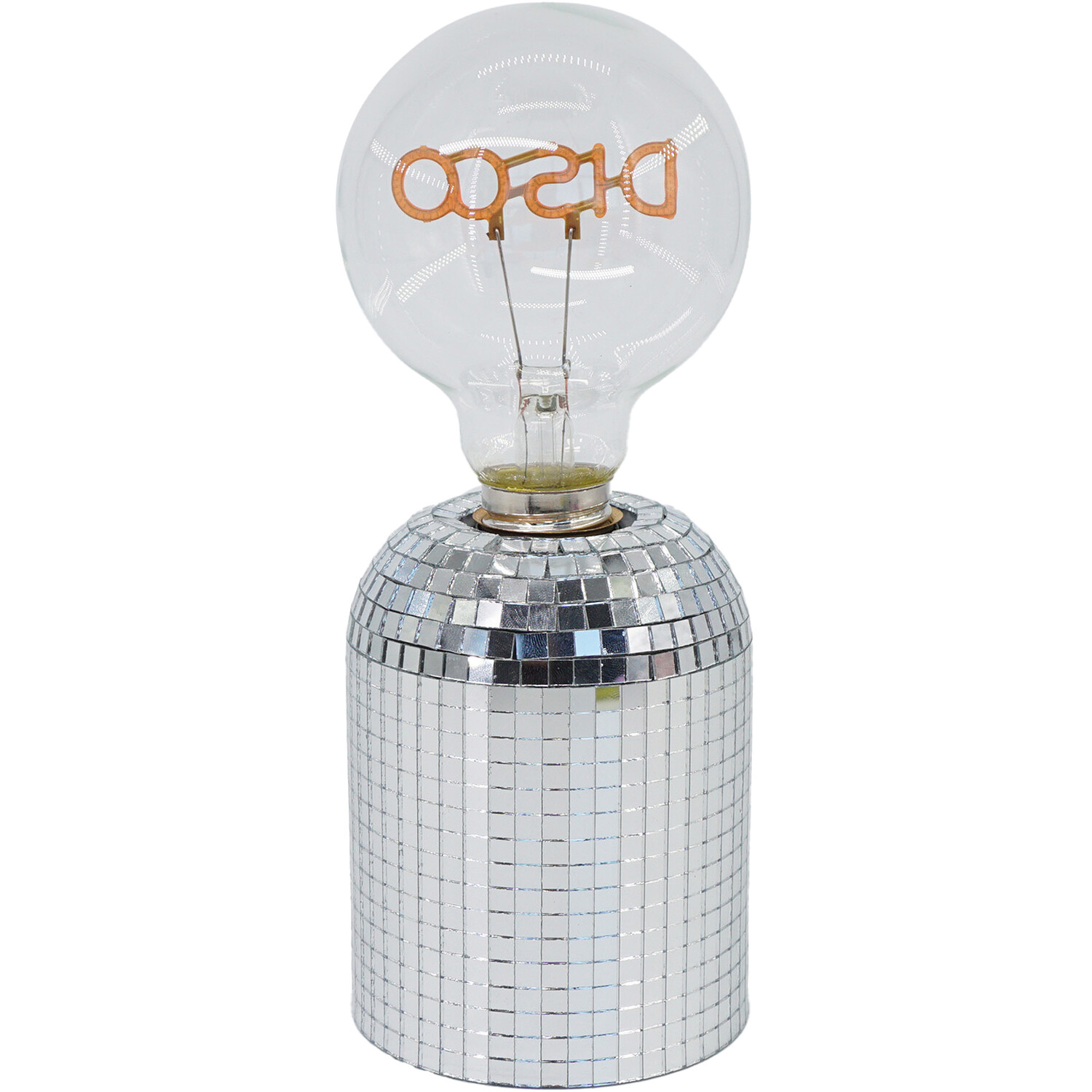 Disco Bulb Battery Operated Light	 - Silver Image 6