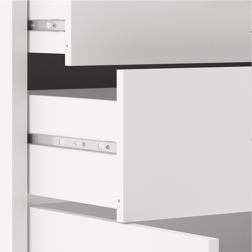 Florence 2 Door 2 Drawer White Bookcase Image 6
