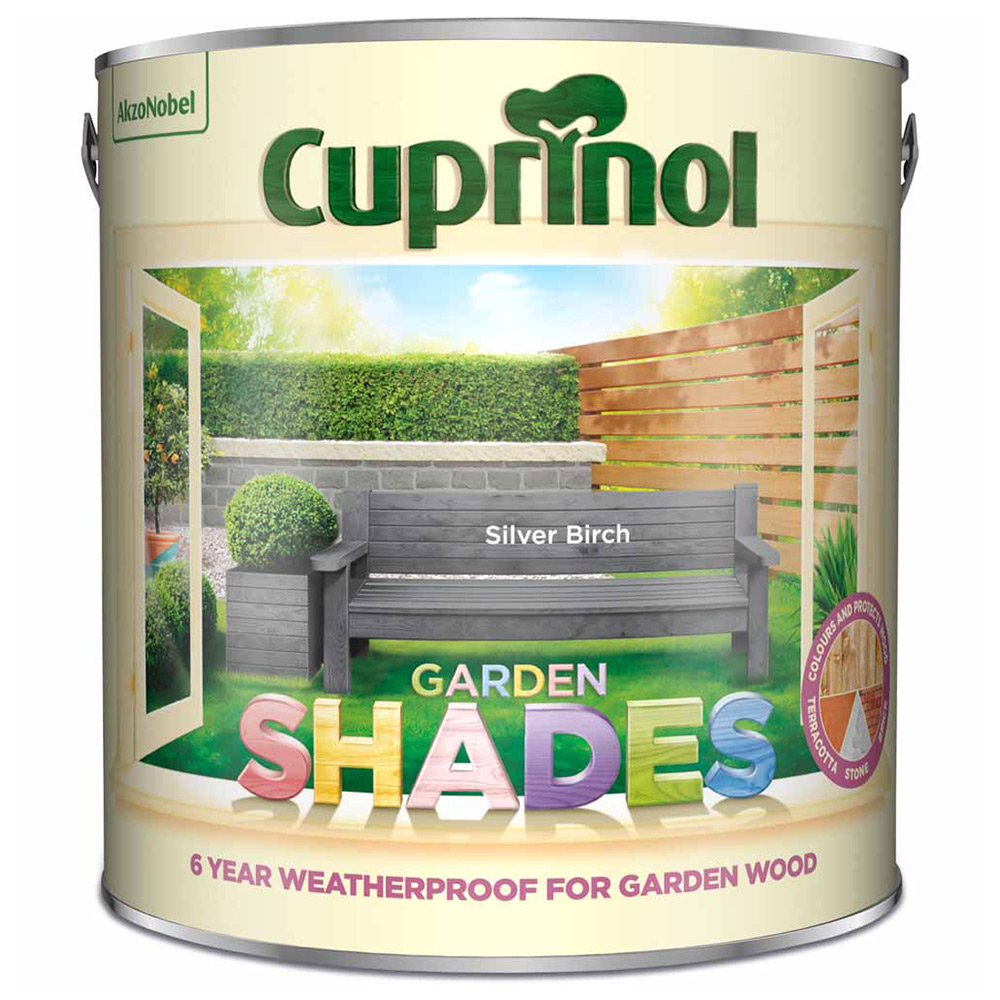 Cuprinol Garden Shades Silver Birch Exterior Paint  2.5L Image 2