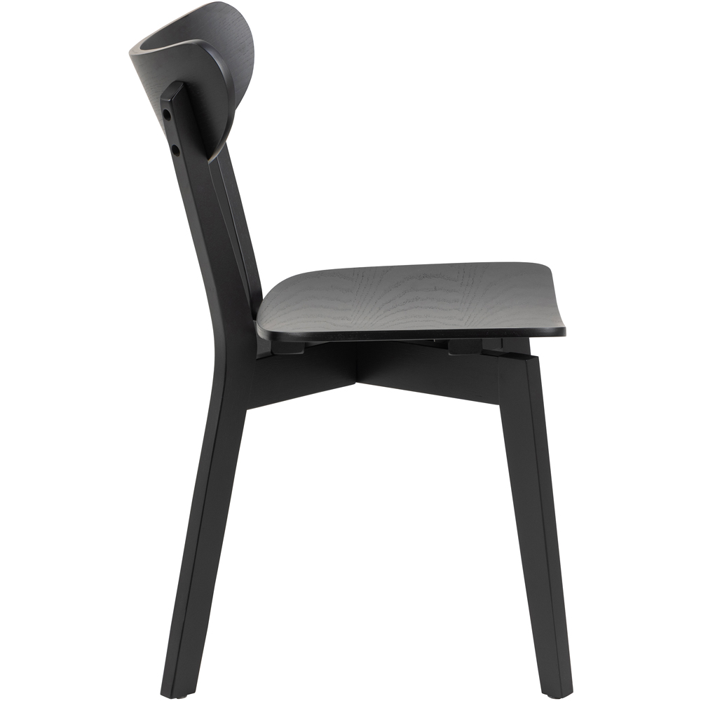 Furniture To Go Roxby Black 4 Seater Round Dining Set Image 6