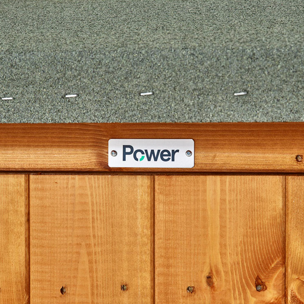 Power Sheds 16 x 6ft Apex Wooden Shed with Window Image 3