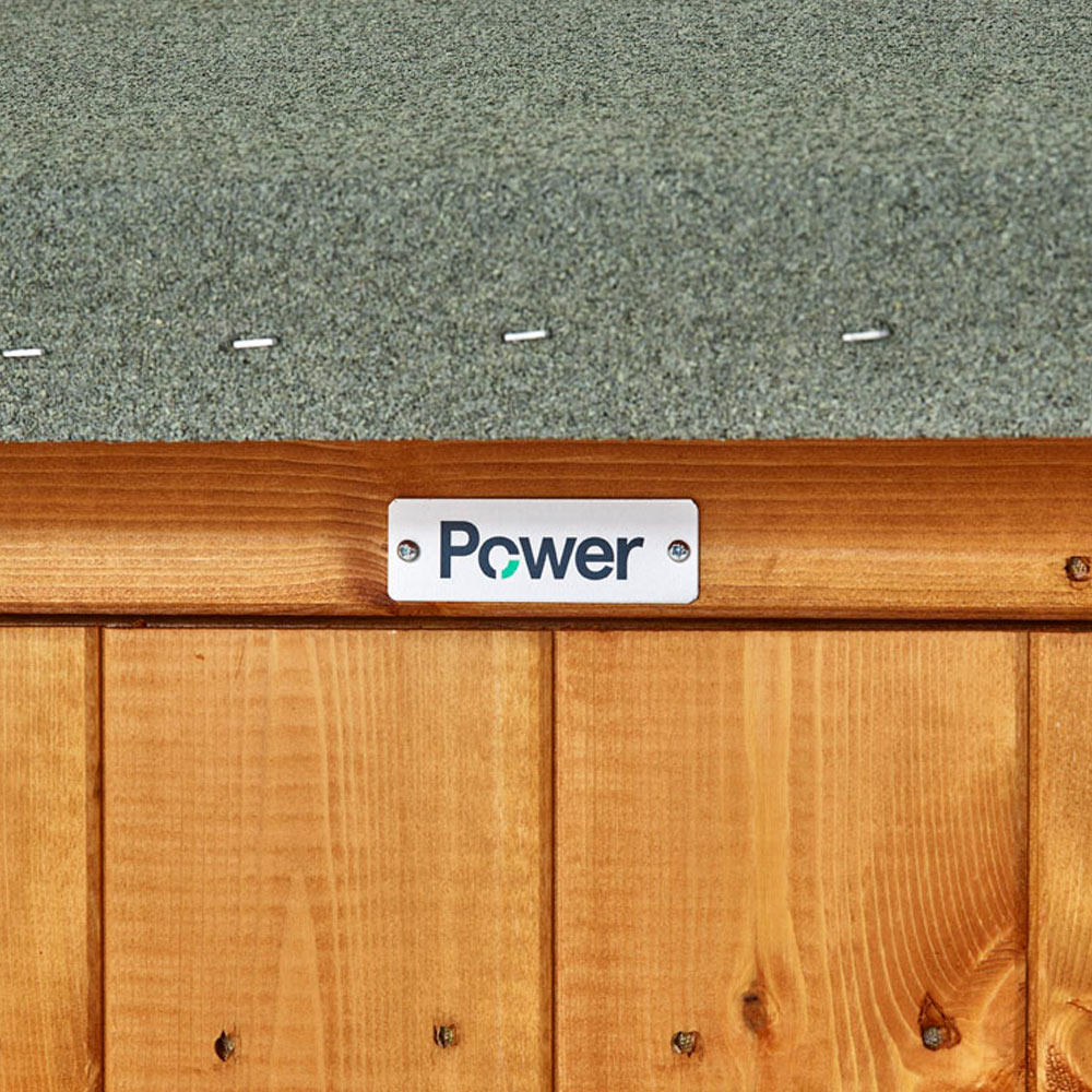 Power Sheds 20 x 4ft Apex Wooden Shed with Window Image 3