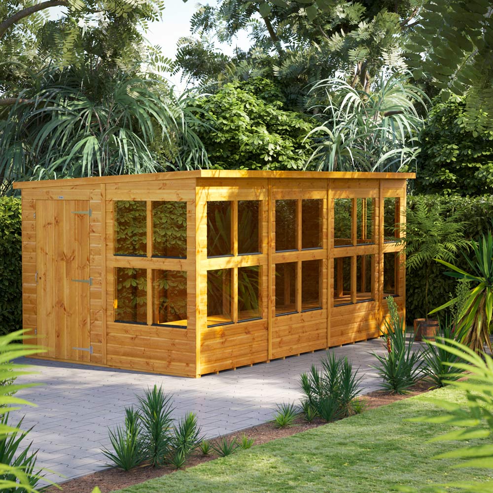 Power 14 x 8ft Pent Potting Shed Image 2