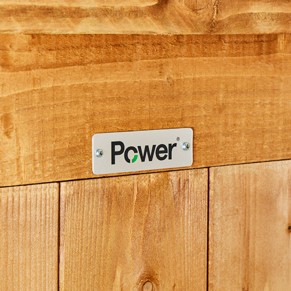 Power Sheds 12 x 4ft Overlap Apex Wooden Shed Image 3