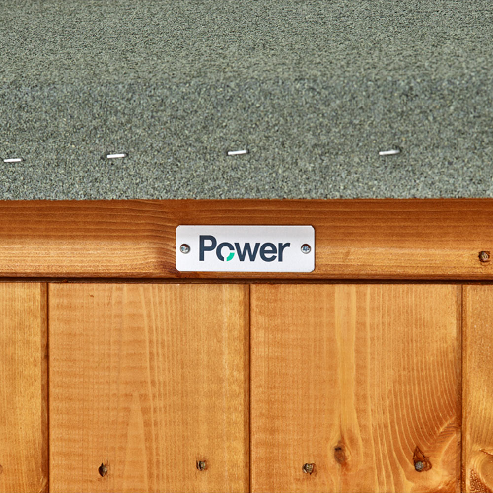 Power Sheds 20 x 6ft Double Door Apex Wooden Shed Image 3